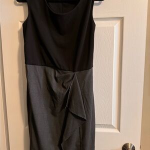 Chic Black and Gray Sleeveless Dress